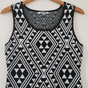 Stilletto's bodyco Knit Aztec Diamond design dress